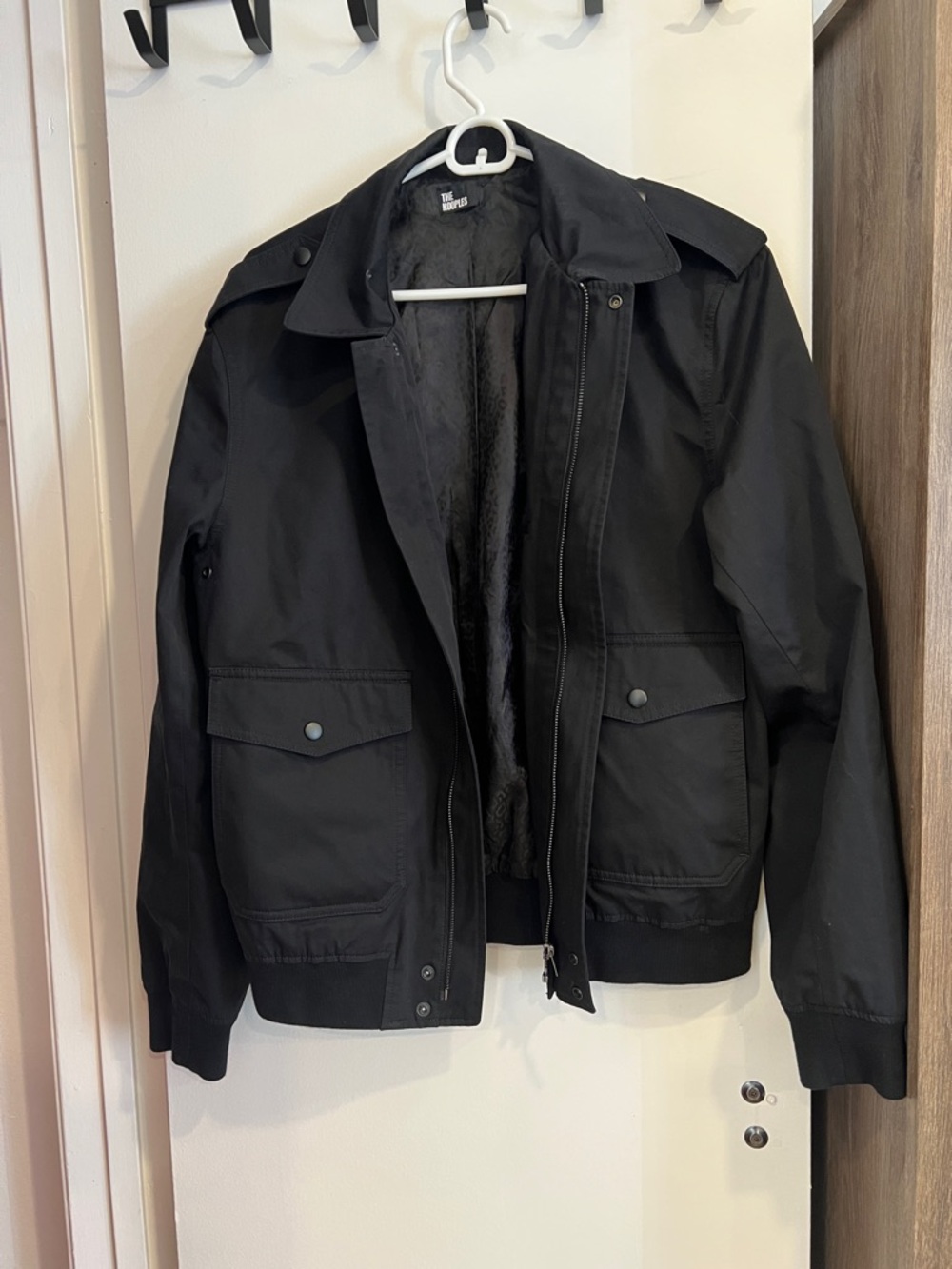 The Kooples Black Military Field Jacket